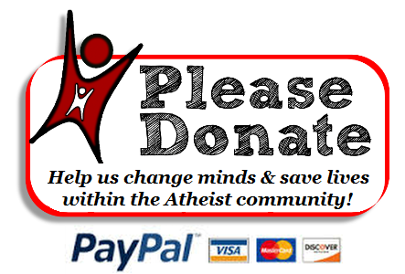 Donation button - Help us change minds & save lives within the atheist community!