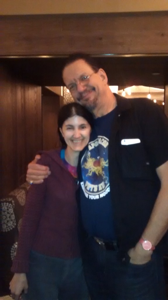 Kristine Kruszelnicki with Penn Jillette