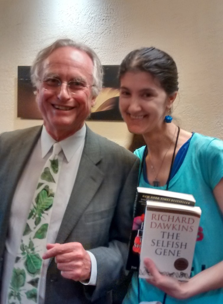 Kristine with Scientist Richard Dawkins - Reason for Change 2015