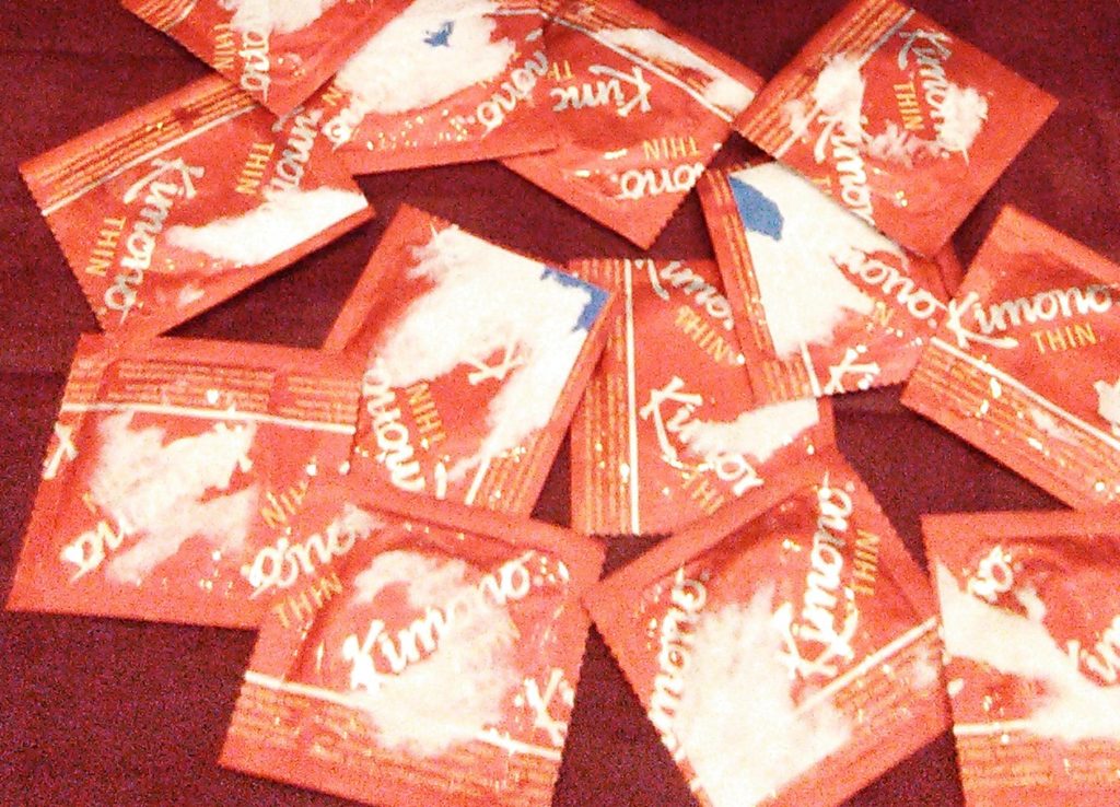 "Thwart don't abort" condoms vandalised 